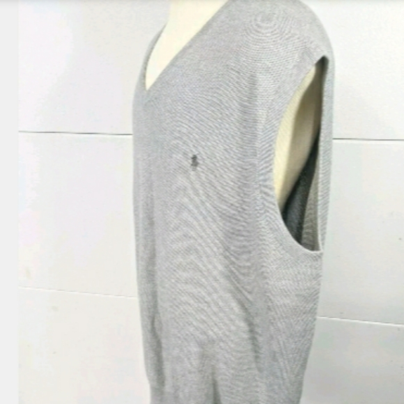 Polo Ralph Lauren Pima Cotton Vneck Sweater Vest - Picture 7 of 9